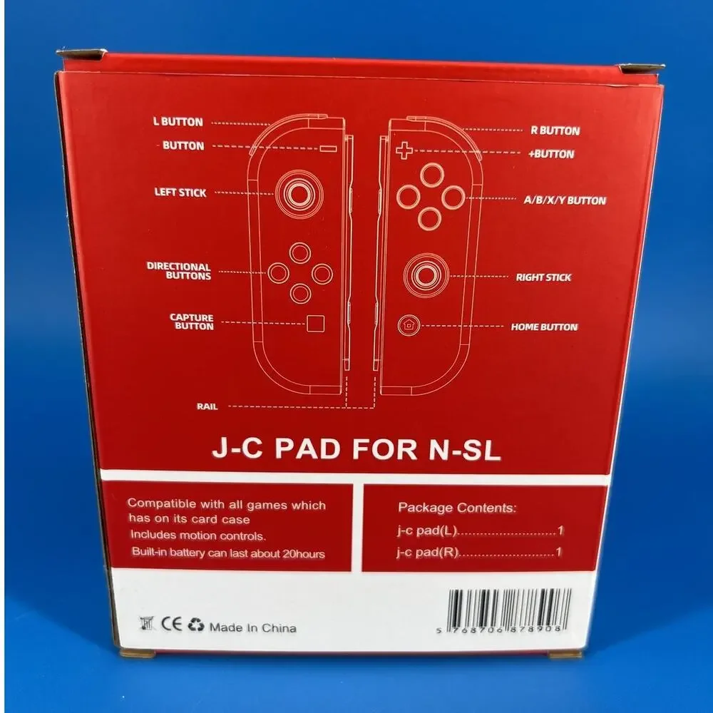 J-C Pad L/R Wireless Joy-Con Style Controllers for Nintendo Switch Dark Blue